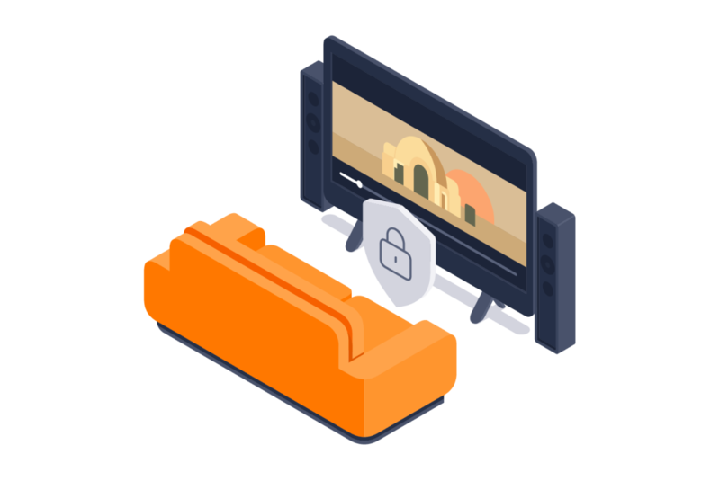 Android TV を搭載したスマート テレビで安全にストリーミング