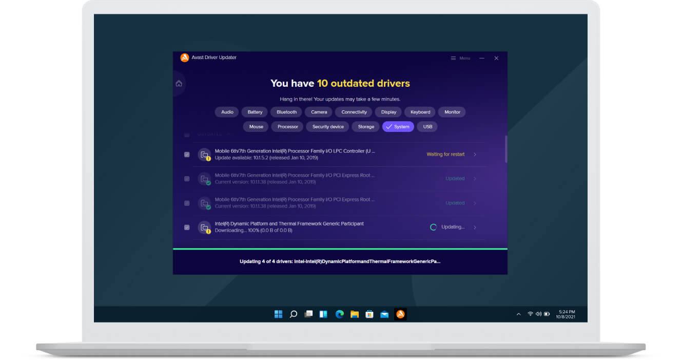 driver updater activation key avast