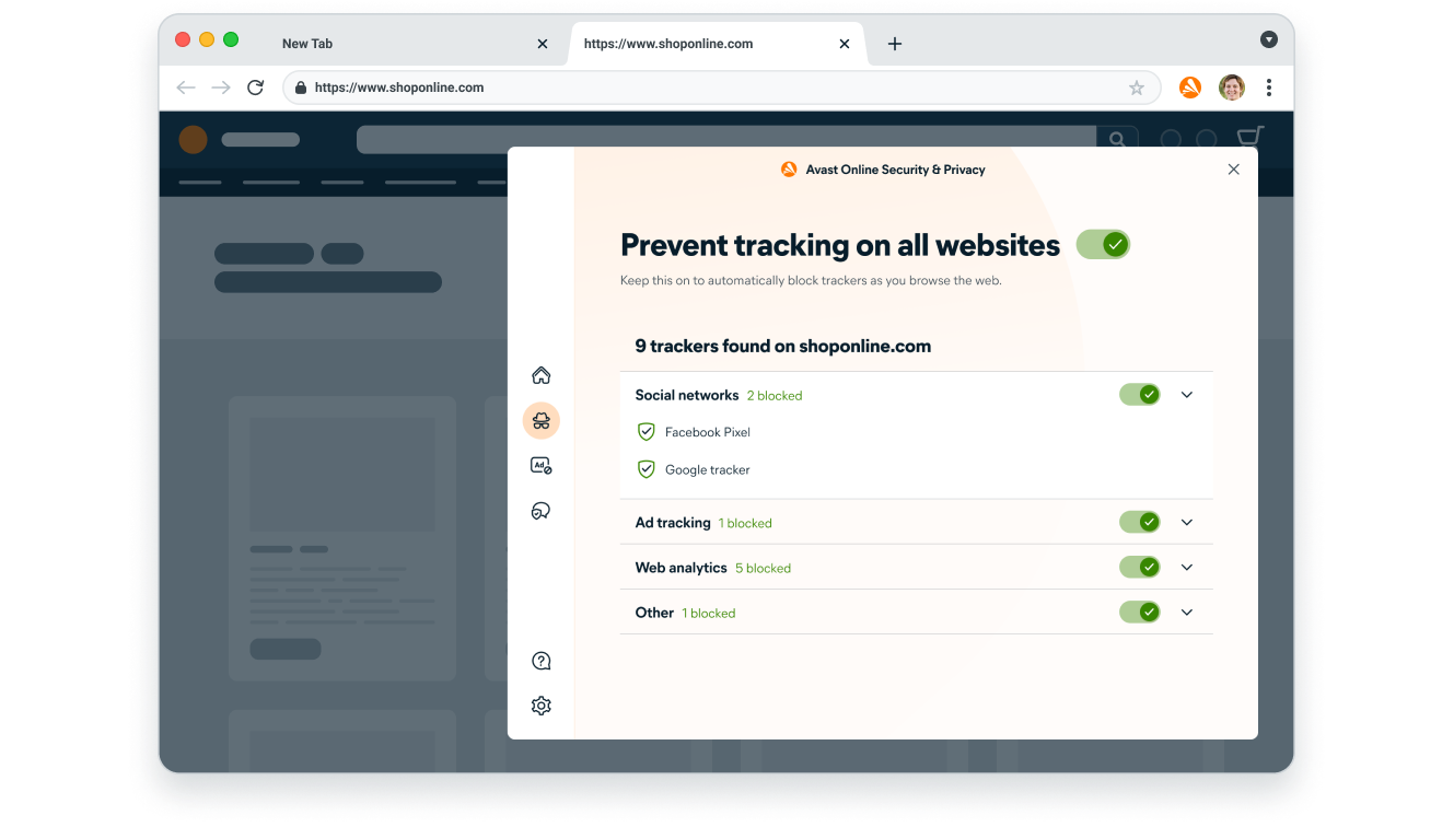 how to turn on avast online security