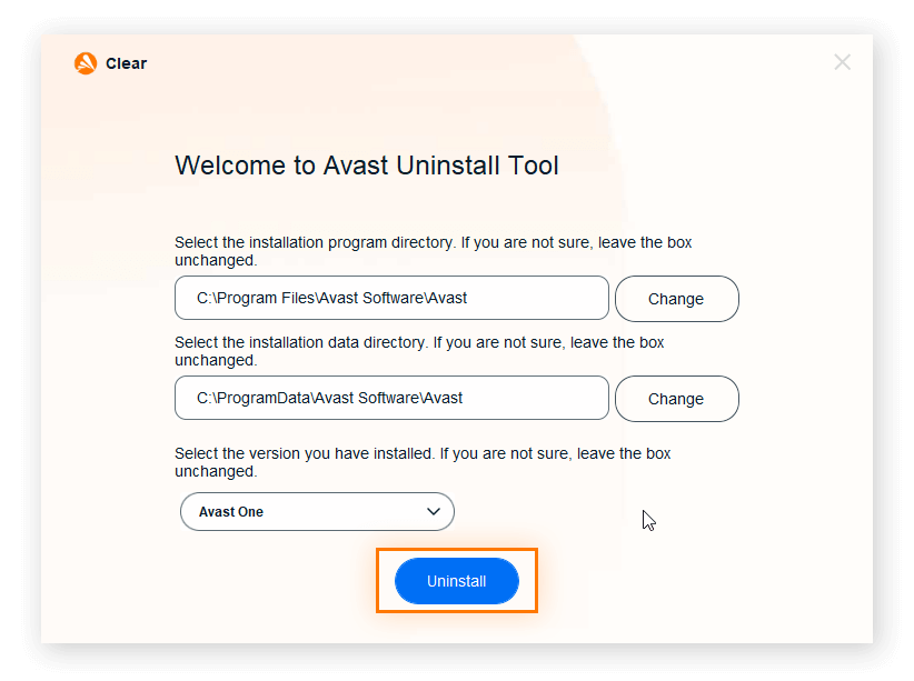 free Avast Clear Uninstall Utility 23.11.8635