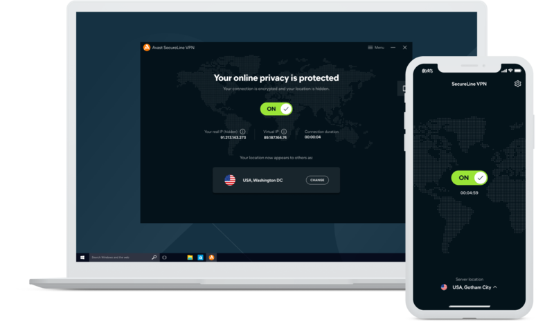 Avast SecureLine VPN bietet Ihnen echte Online-Privatsphäre