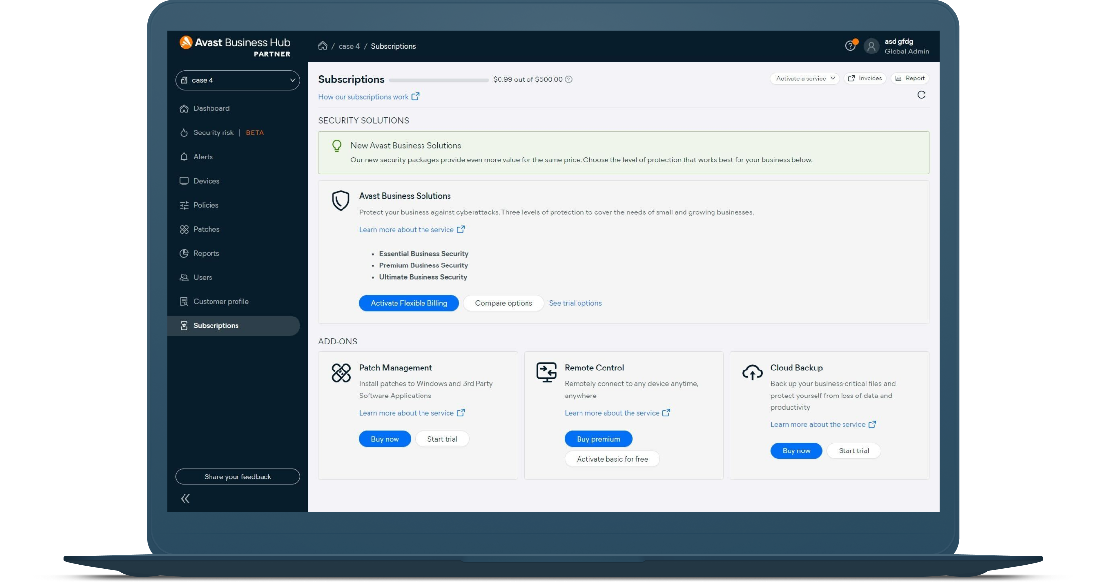 Avast Business Hub Layered IT Security Platform