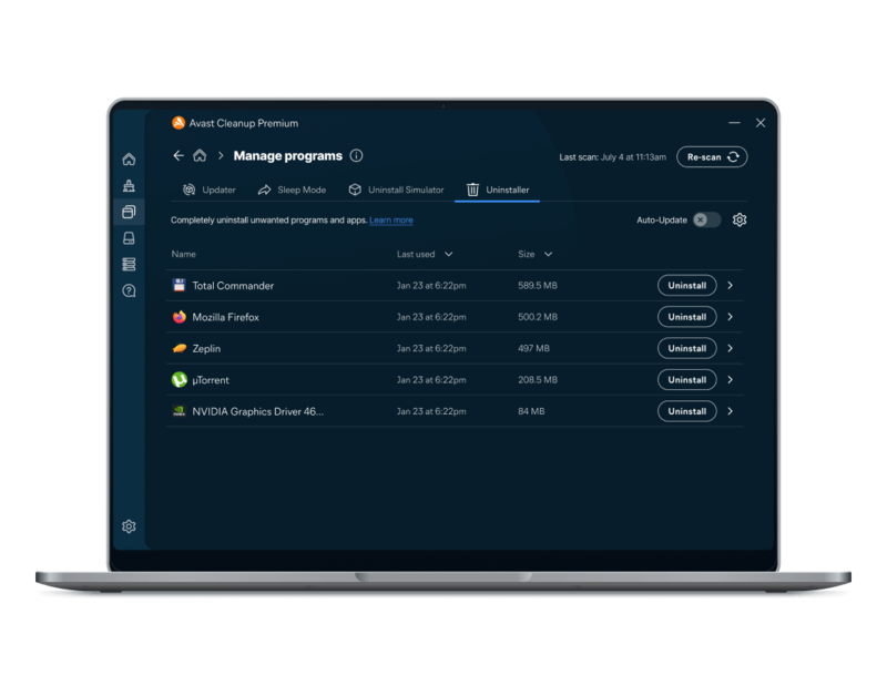 PC Cleanup Software Free Trial PC Cleaner Avast Cleanup