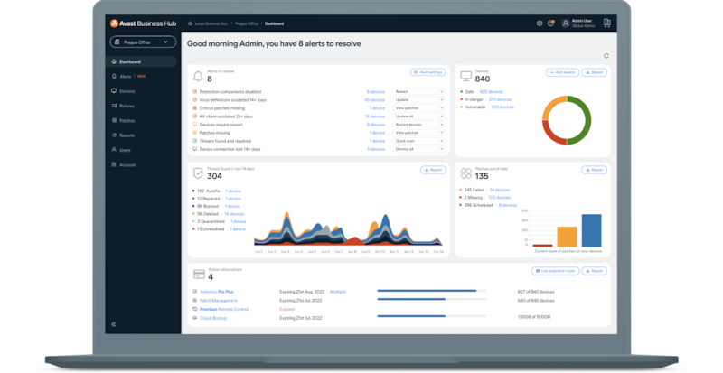 Gérez votre sécurité informatique à l’aide d’une seule plateforme, facile à utiliser