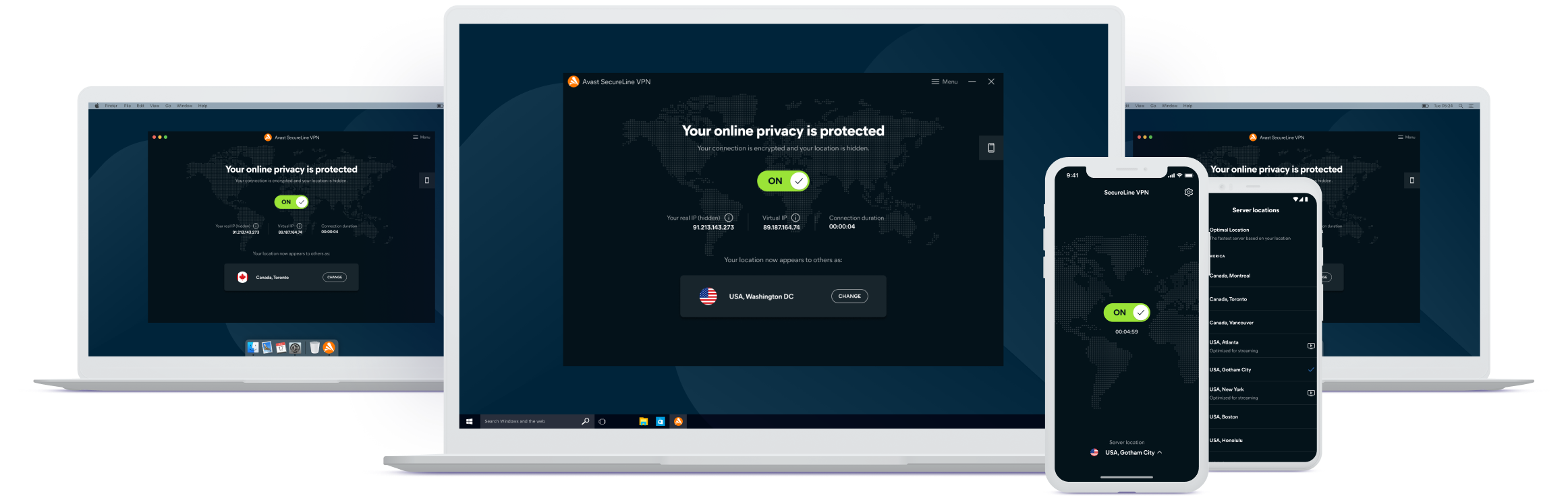 הורדת VPN בחינם מהיר כברק ומאובטח Avast SecureLine VPN