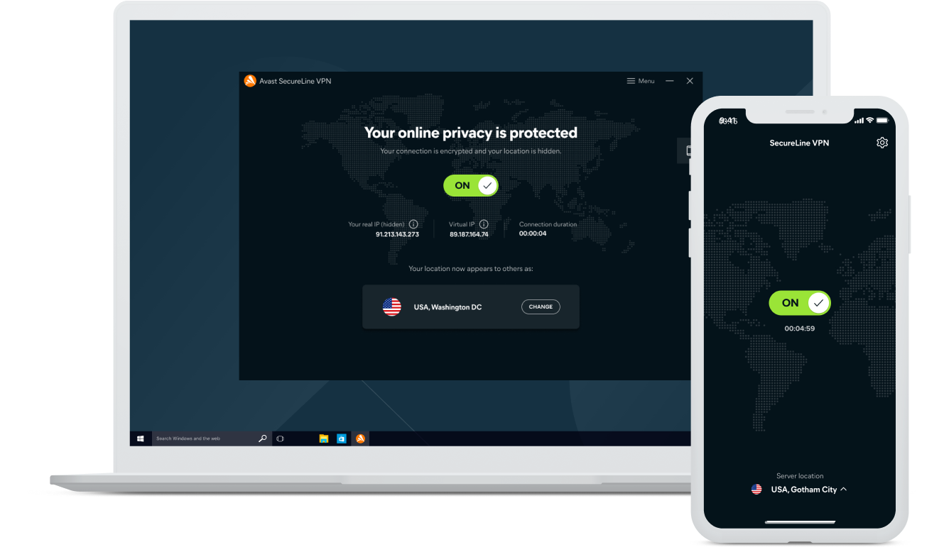 O Avast SecureLine VPN proporciona privacidade online de verdade