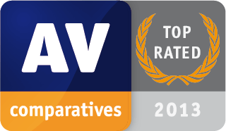 AV-Comparatives - Produto com classificação de topo 2013