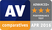 Teste de desempenho da AV-Comparatives - Advanced+