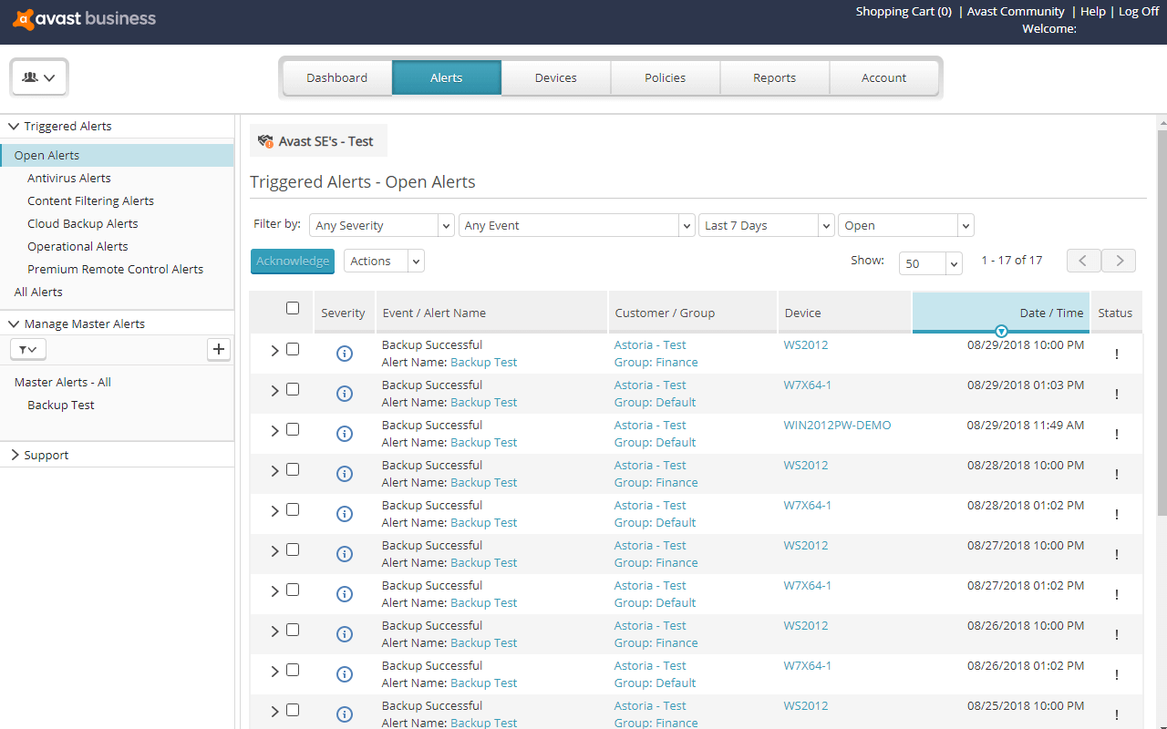 Stay on top of customer alerts.