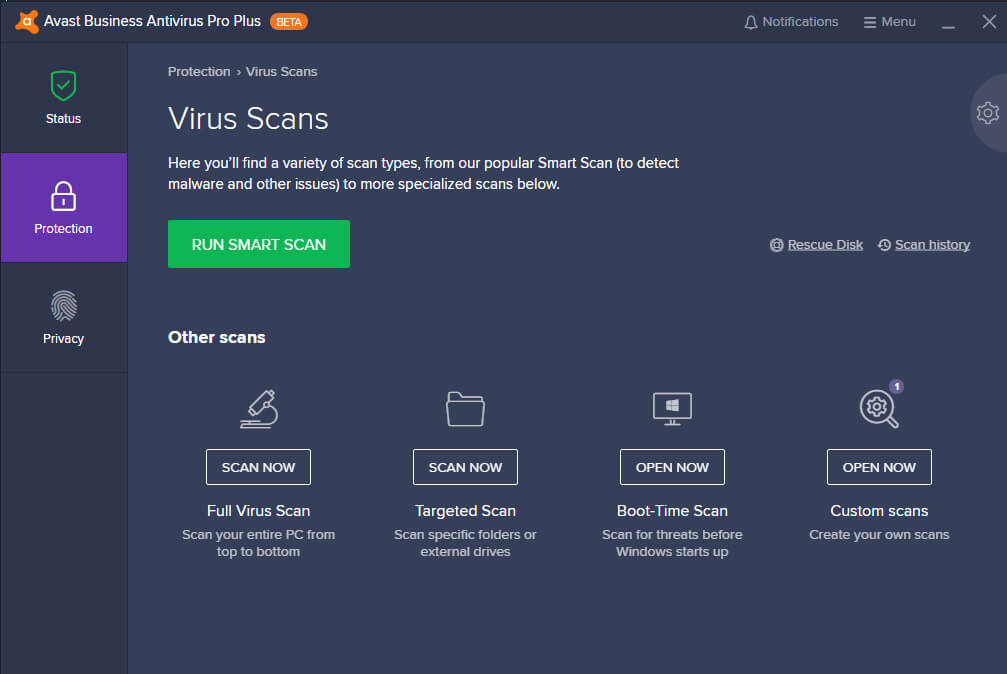Standalone Antivirus Smart Scan