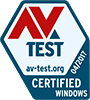 Certification AV-TEST sur Windows 10